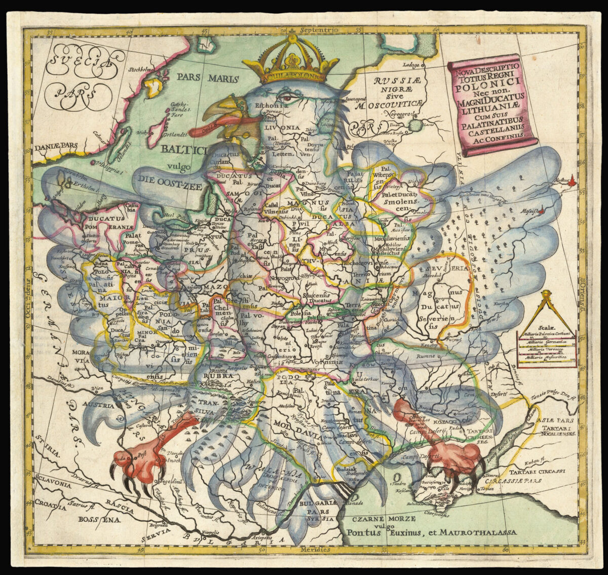 GUDICANUS, Augustinus Nova Descriptio Totius Regni Polonici Nec Non Magni Ducatus Lithuaniae cum suis Palatinatibus Castellanis ac Confinis