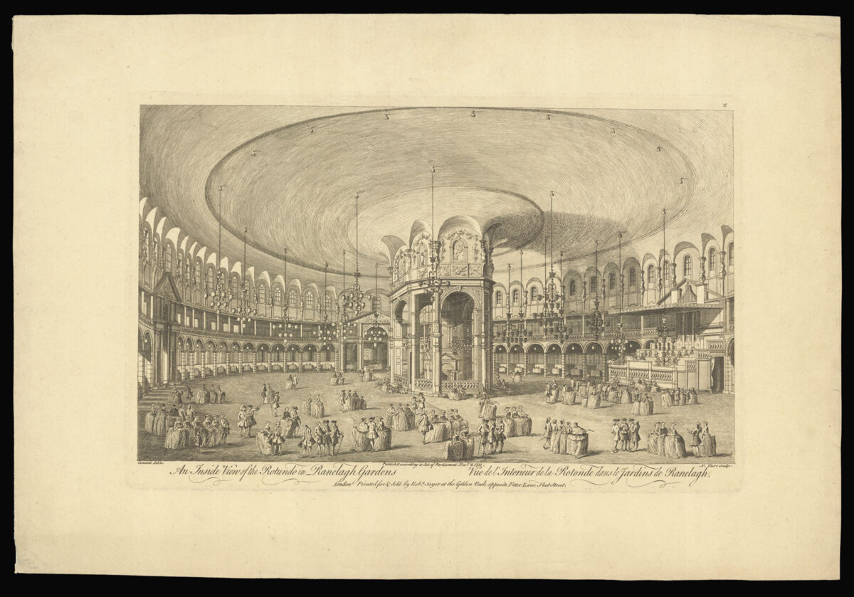 PARR, Nathaniel after CANALETTO, Antonio An Inside View of the Rotunda in Ranelagh Gardens