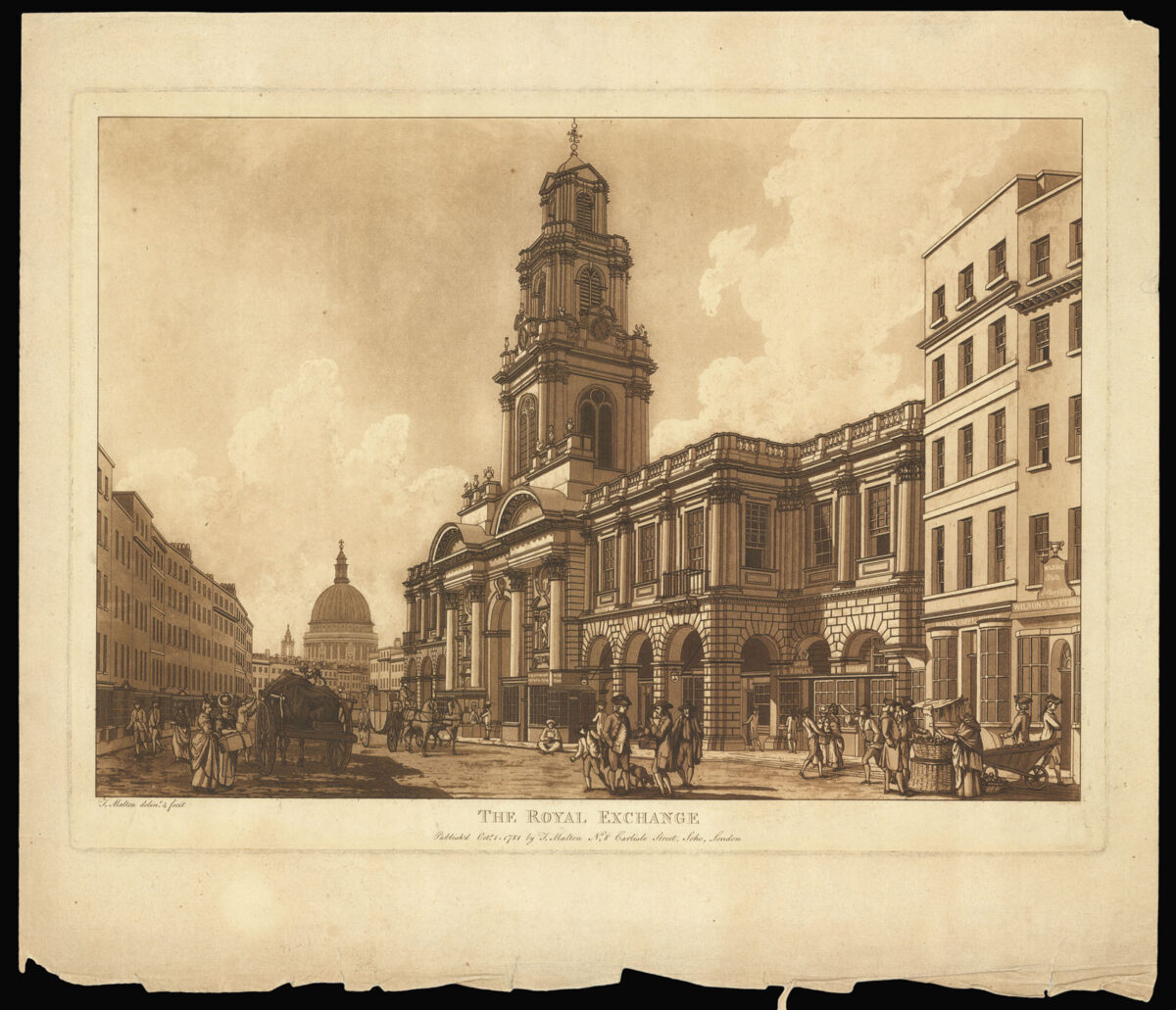 MALTON, Thomas King Street Guildhall; The Mansion House; New Palace Yard; The Royal Exchange.