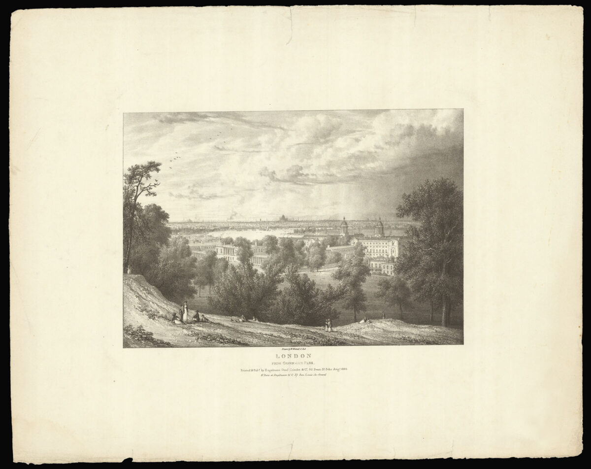 WESTALL, W[illiam] London, View of Regent's Park; London From Greenwich Park.