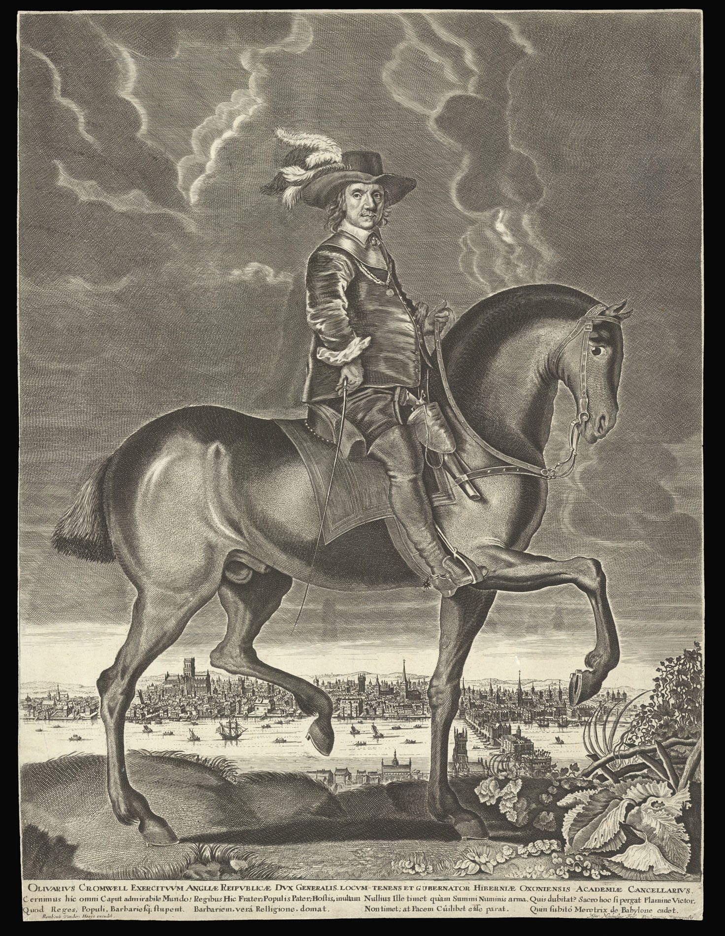 VAN DEN HOEYE, Rombout Olivarius Cromwell Exercituum Angliae Republicae Dux Generalis.