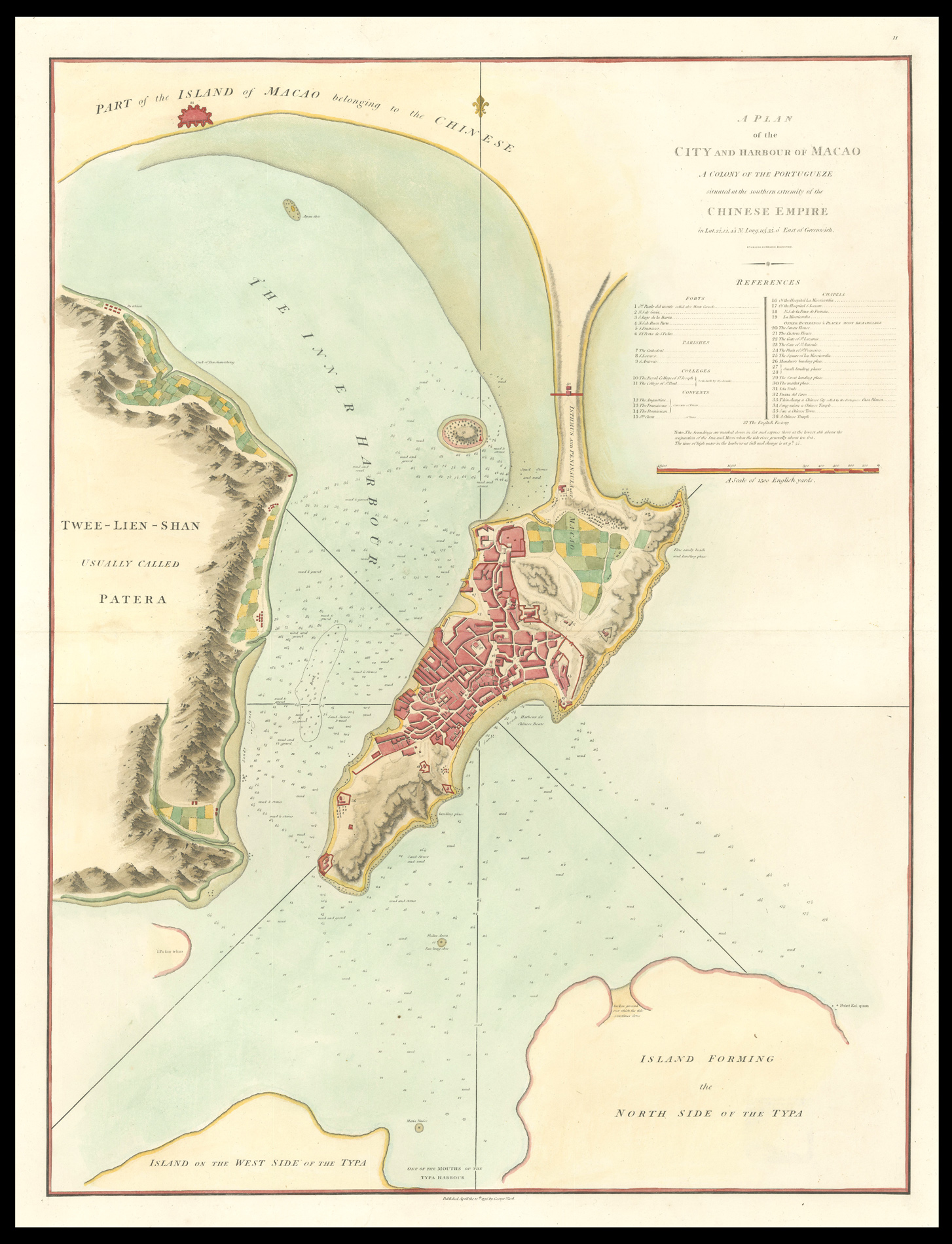 BARROW, John A Plan of the City and Harbour of Macao a Colony of the Portuguese