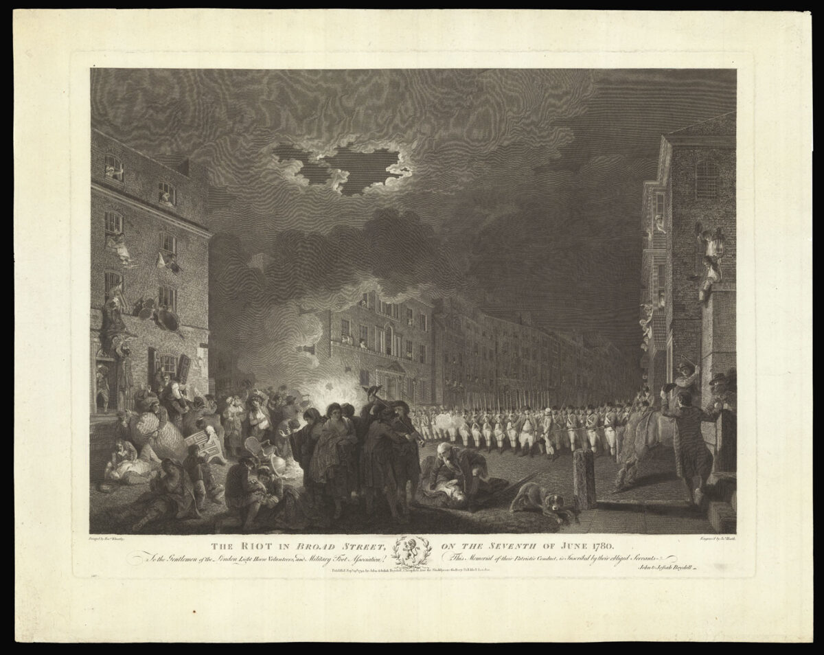 HEATH, James after WHEATLEY, Francis The Riot in Broad Street on the Seventh of June 1780.