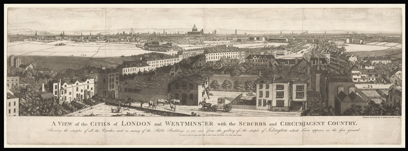SWERTNER, John A View of the Cities of London and Westminster with the Suburbs and Circumjacent Country