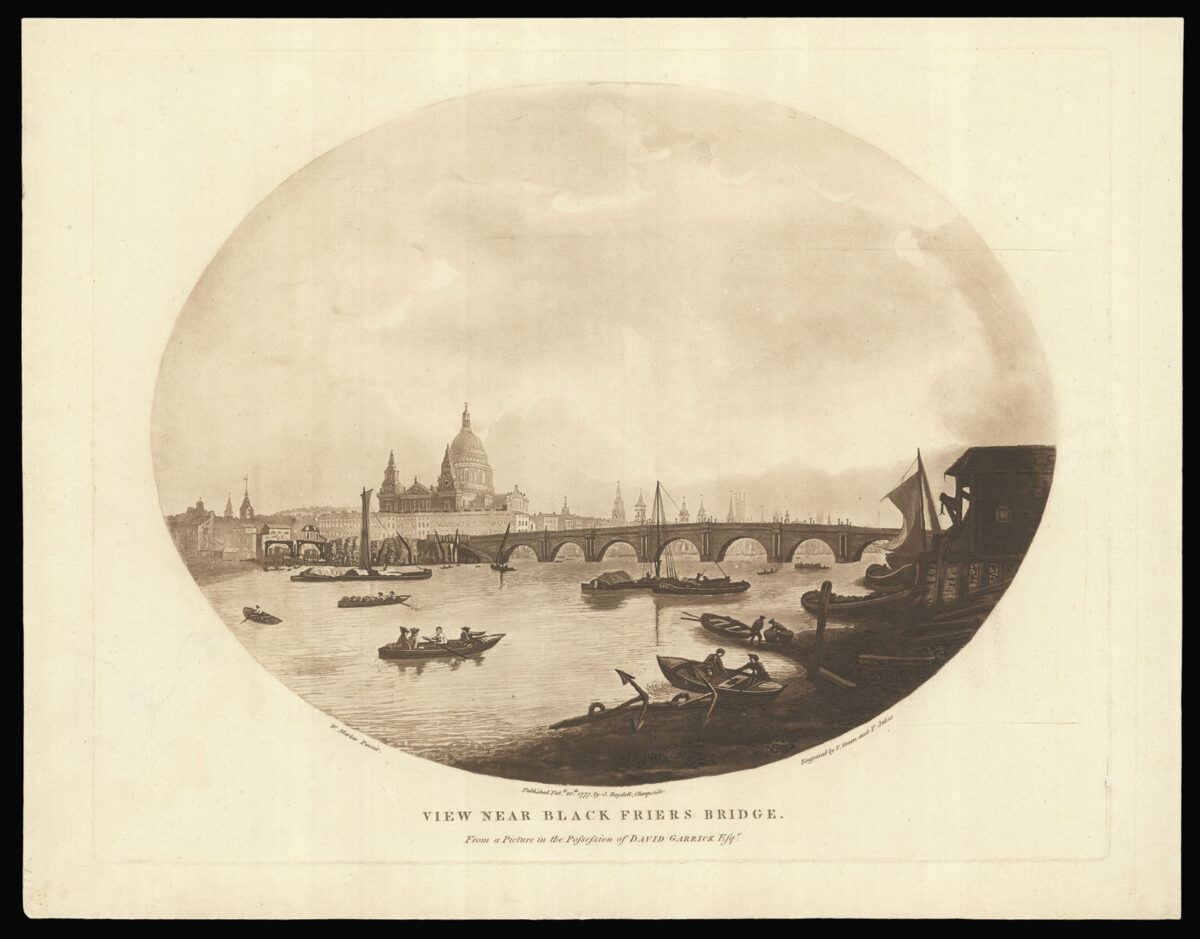 GREEN, V[alentine] and JUKES, F[rancis] after MARLOW, W[illiam] [1] View Near Westminster Bridge