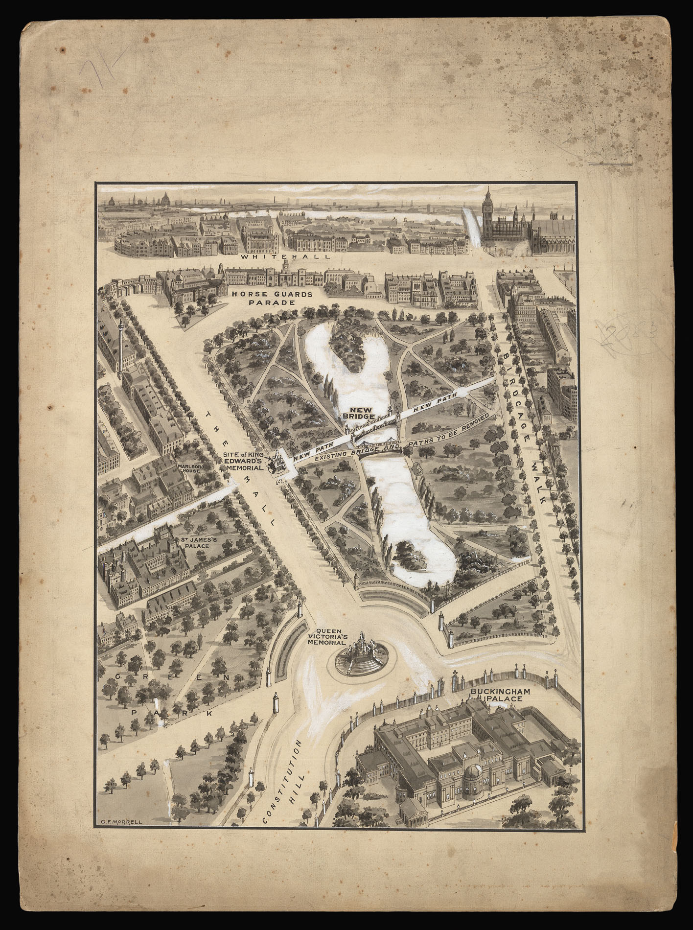 MORRELL, G[eorge] F. [View of St James's Park].