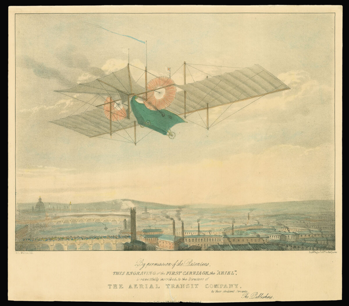 WALTON, W.L. The Engraving of the First Carriage, the "Ariel",