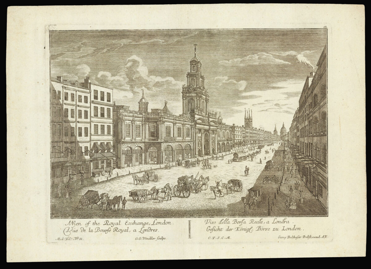 LEIZEL, I.F. and WINCKLER, G[eorg]. G[ottfried] [A set of four views].