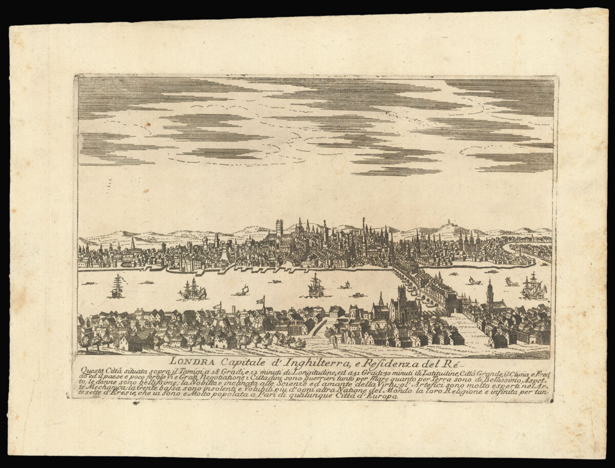 [Anonymous] Londra Capitale d'Inghilterra, e Residenza del Ré.