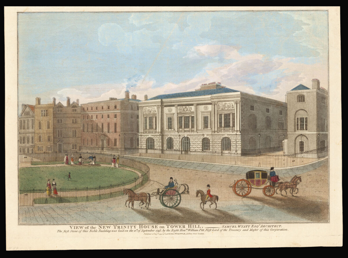 [Anonymous] View of the New Trinity House on Tower Hill. Samuel Wyatt Esqr. Architect.