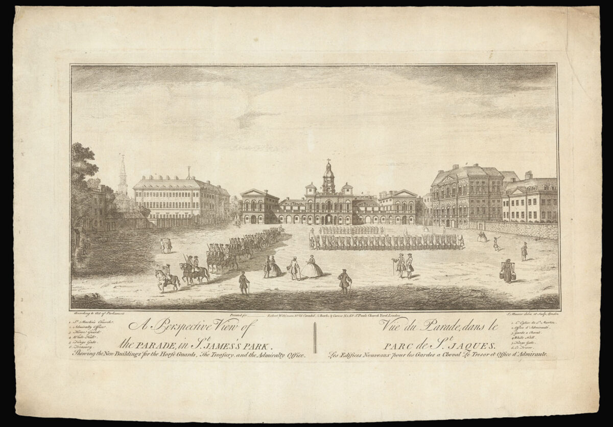 MAURER, John A Perspective View of the Parade in St James's Park