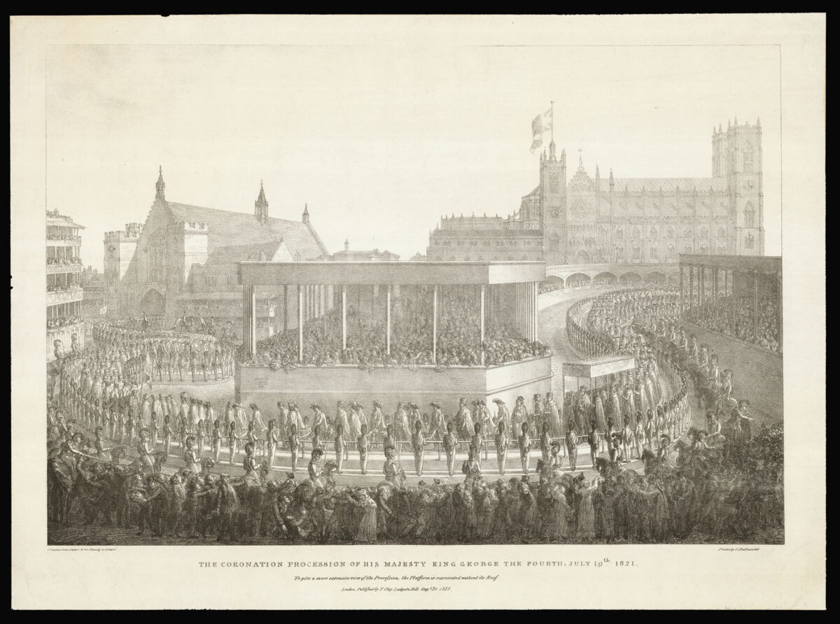 HULLMANDEL, C[harles Joseph] after SCHARF, G[eorge Johann] The Coronation Procession of His Majesty King George the Fourth, July 19th 1821