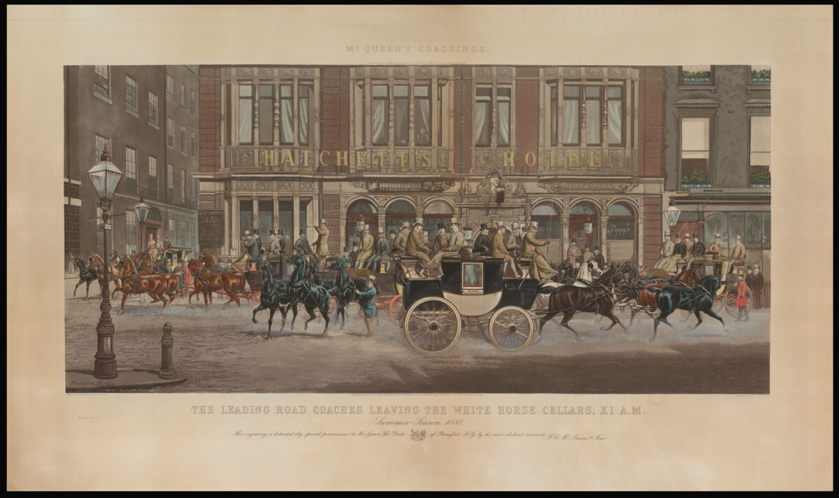 STOCK, C.R. after BIRD, Harington The Leading Road Coaches Leaving the White Horse Cellars, XI AM.