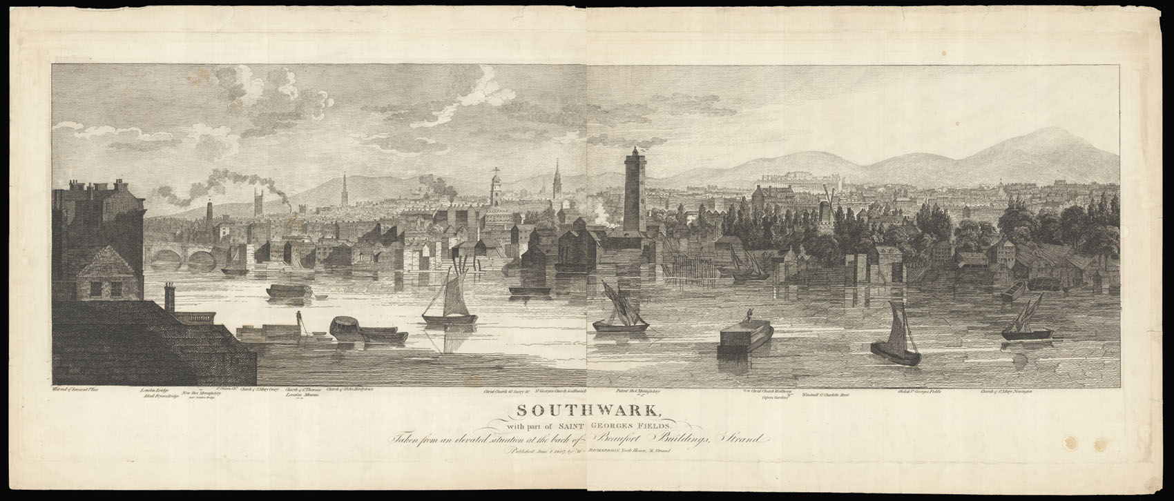 RICHARDSON, William Southwark, with part of Saint George's Fields