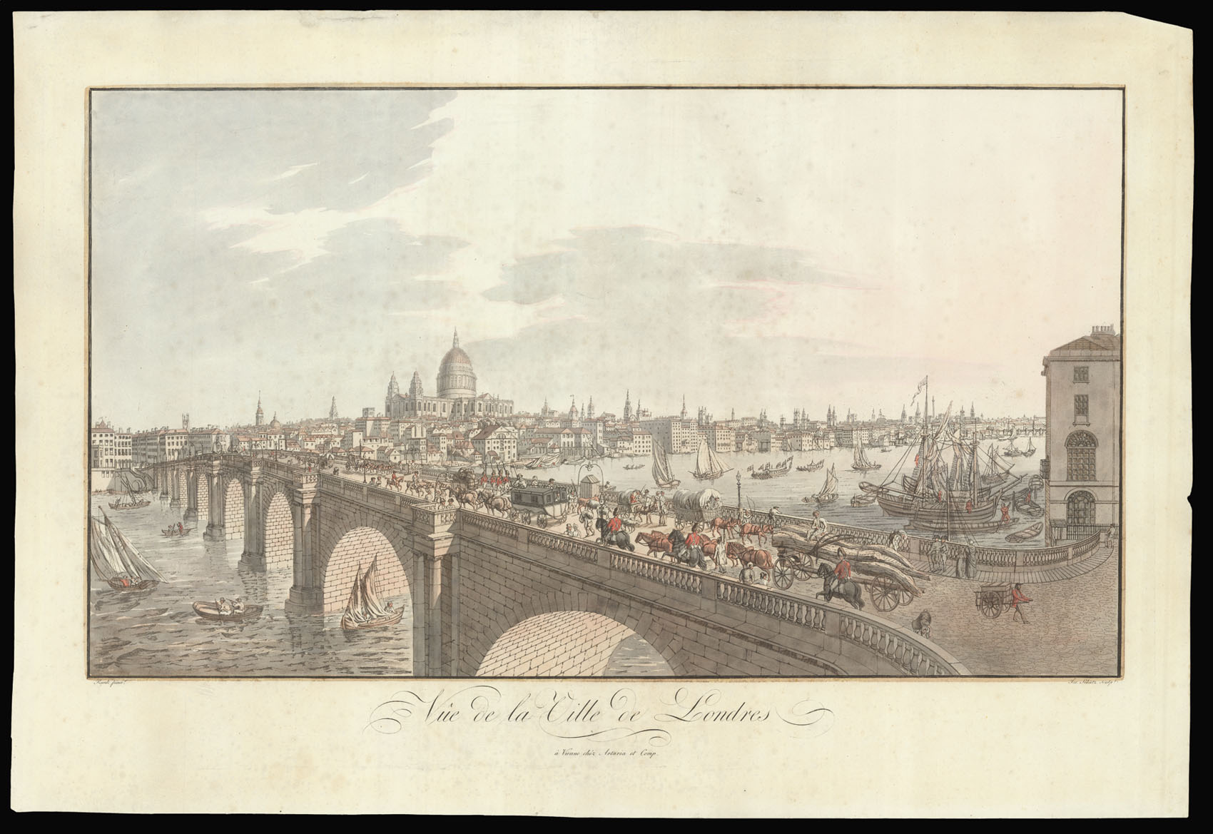 SCHÜTZ, J[oseph] after RUNK, [Friedrich Ferdinand] Vue de la Ville de Londres.
