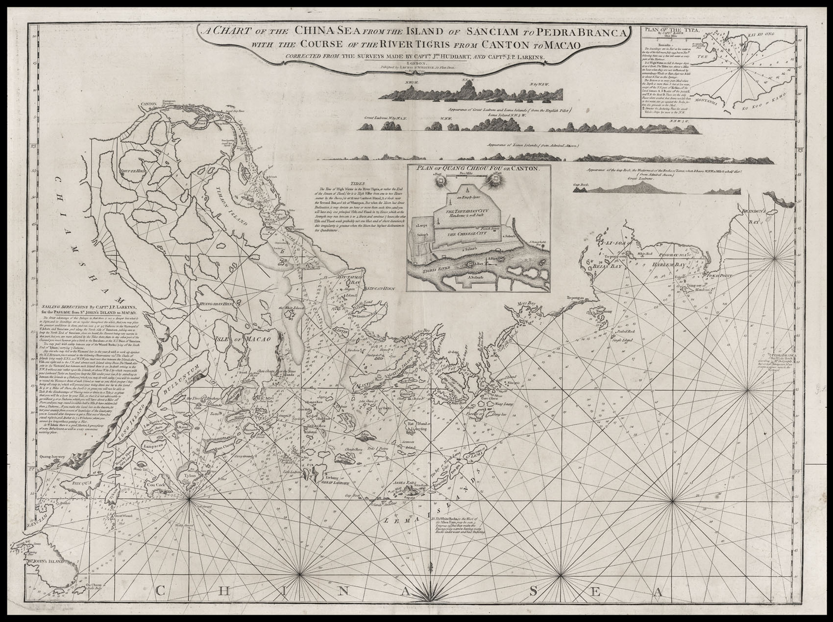 LAURIE, [Robert] [and] [James] WHITTLE A Chart of the China Sea