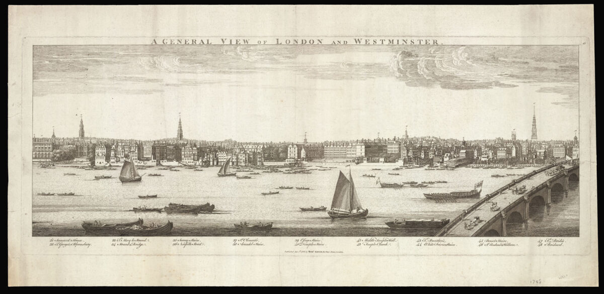 BUCK, Samuel and Nathaniel A General View of London and Westminster
