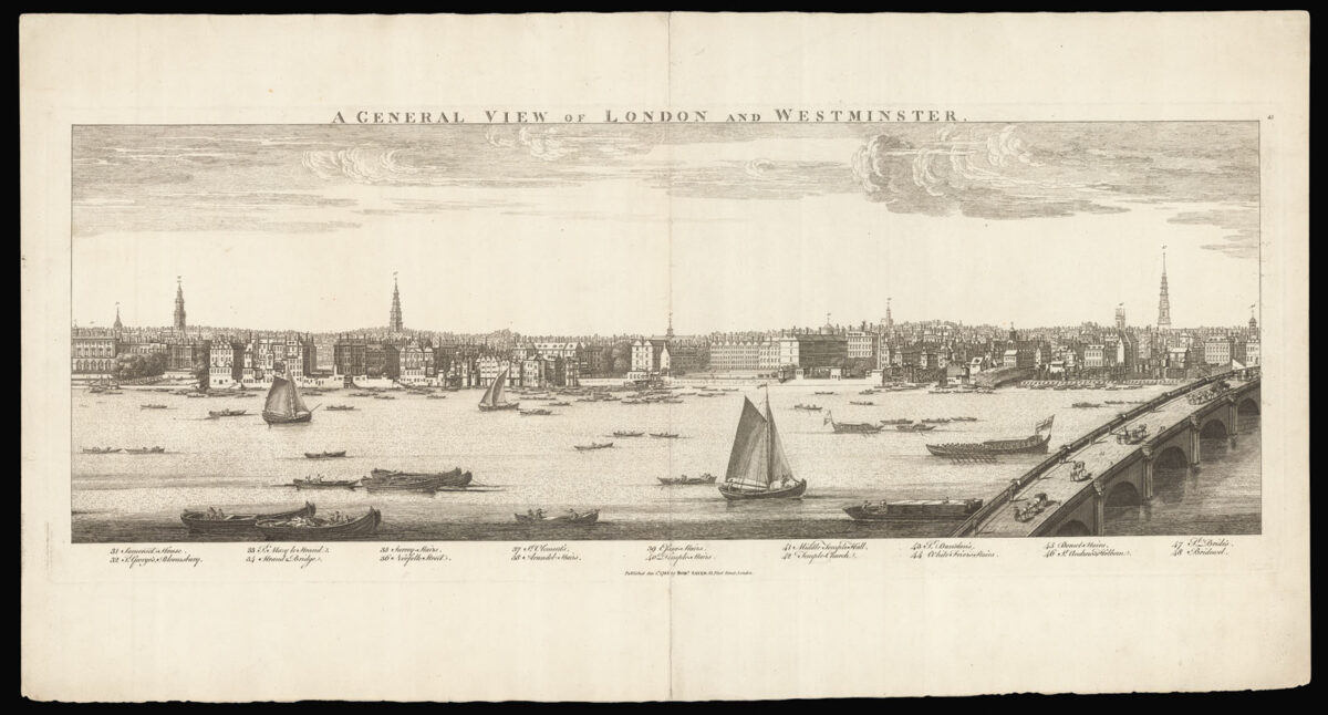 BUCK, Samuel and Nathaniel A General View of London and Westminster