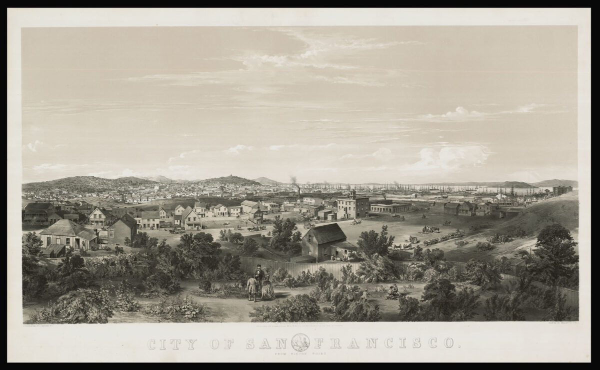 PARSONS, Charles after OTIS, Flessenden Nott City of San Francisco from Rincon Point