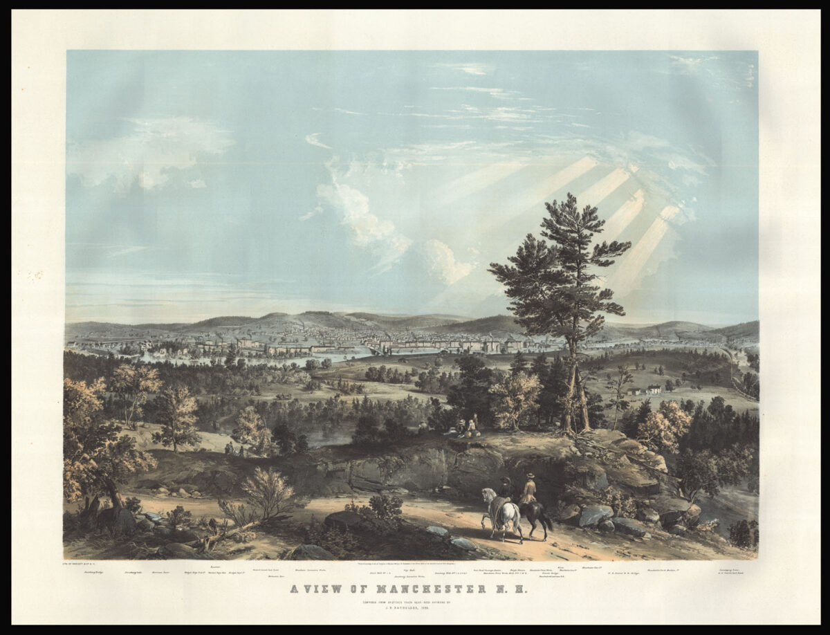 ENDICOTT & CO after BACHELDER, J.B. A View of Manchester N.H.
