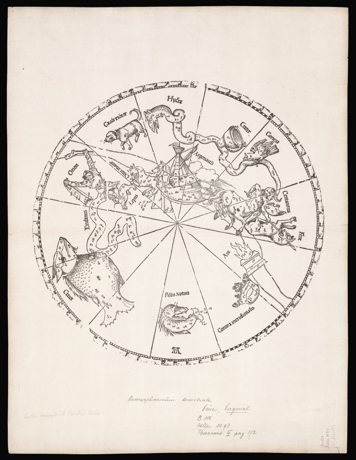 DÜRER, Albrecht [Imagines coeli Meridionales].