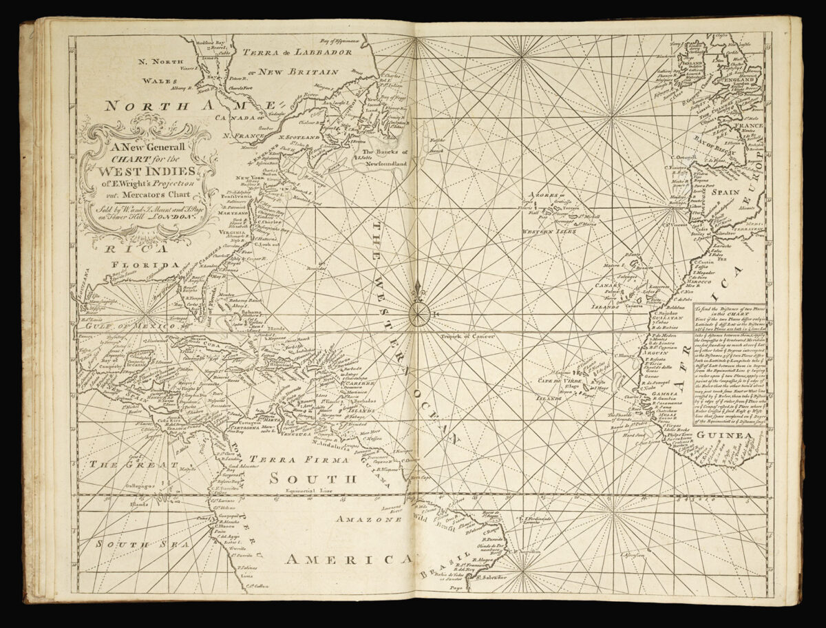 MOUNT, [Richard] & PAGE, [Thomas] The English Pilot for the Southern Navigation...; [and]  The English Pilot... Northern Navigation; [and]  The English Pilot Part III... the whole of the Mediterranean Sea; [and] The English Pilot the Fourth Book...