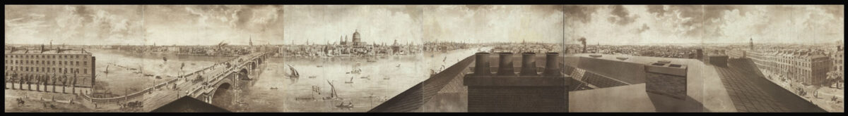 BIRNIE, Frederick; after Henry Aston and Robert BARKER [London from the Roof of the Albion Mills].