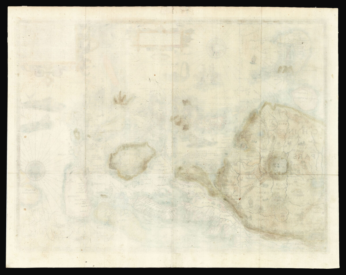 LINSCHOTEN, Jan Huyghen van Exacta & accurata delineatio cum orarum maritimdrum tum etjam locorum terrestrium quae in regionibus China,