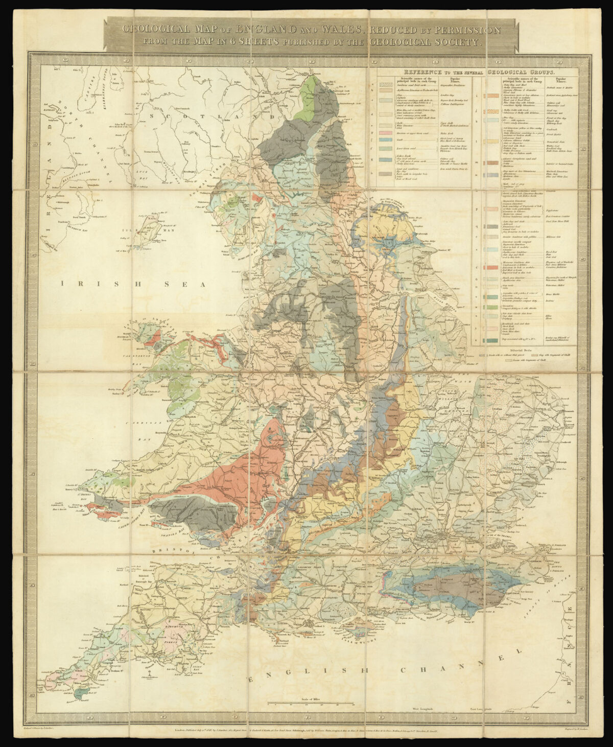 [GREENOUGH, George Bellas] A Geological Map of England and Wales
