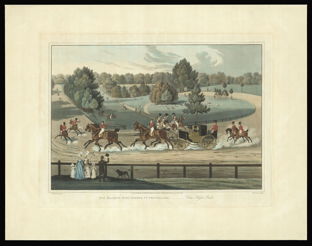 DUBOURG, M. after POLLARD, James. His Majesty King George IV Travelling