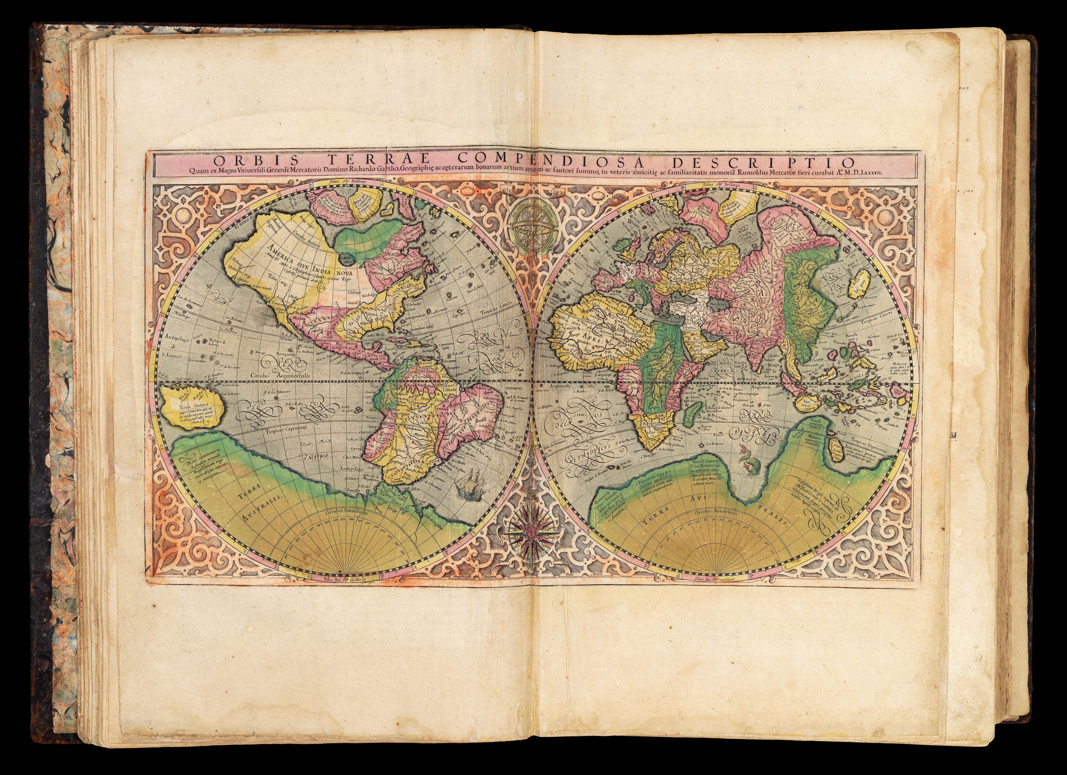 MERCATOR, Gerard; Jodocus HONDIUS Atlas.