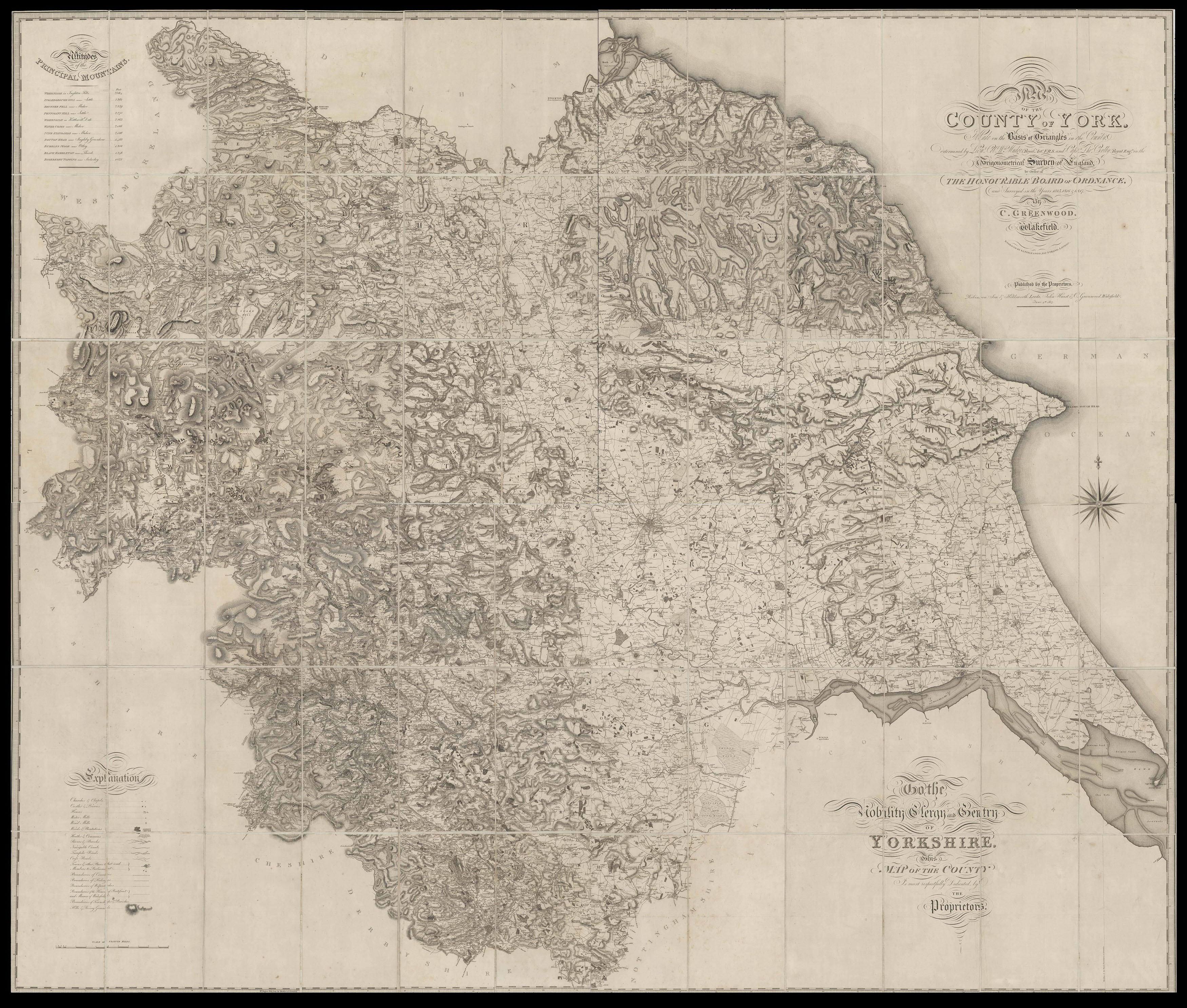 GREENWOOD, Christopher Map of the County of York,