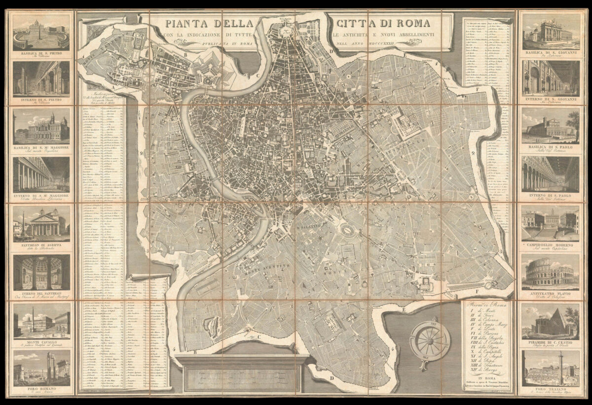 RUGA, Pietro Pianta della Città di Roma