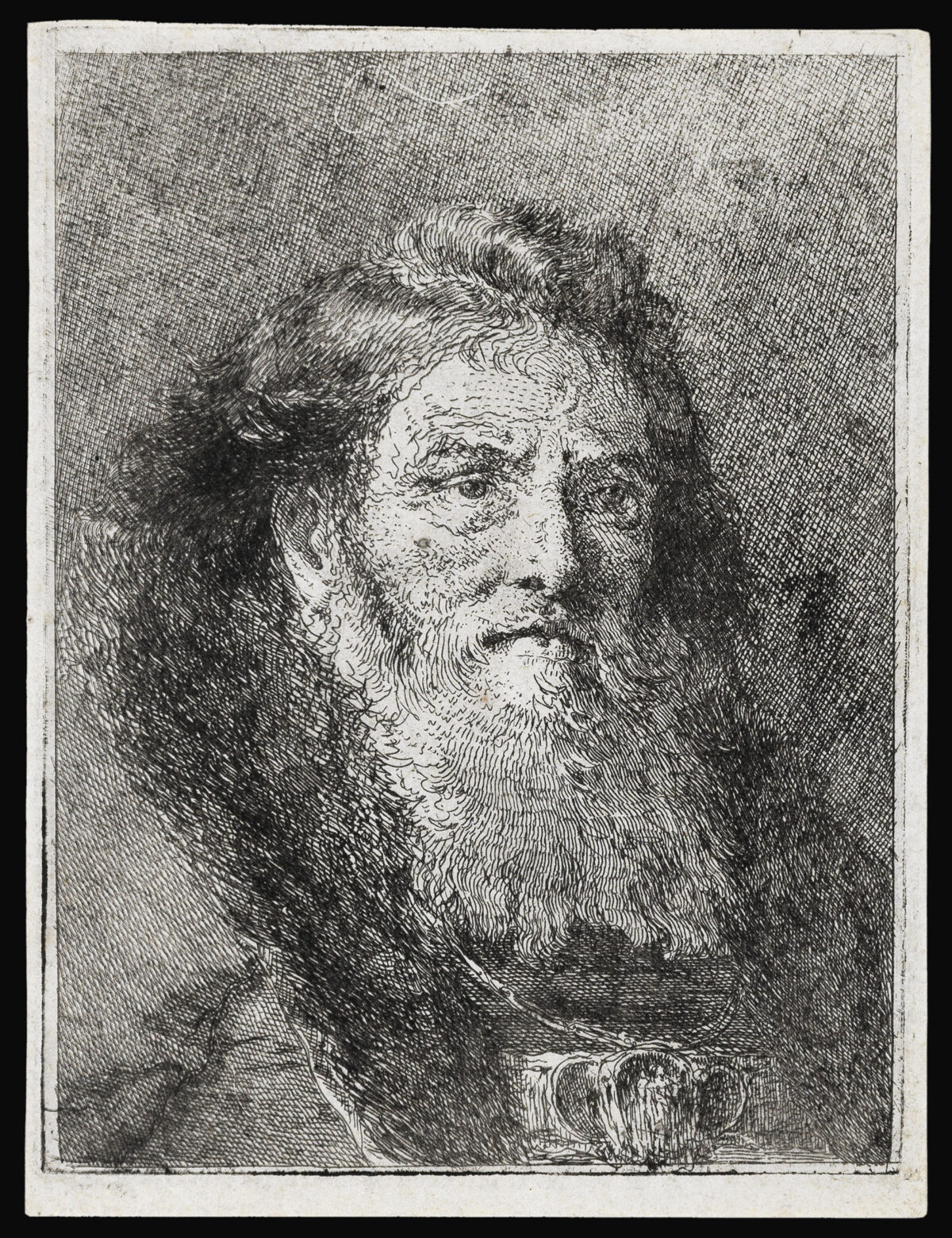 TIEPOLO, Giovanni Domenico [Portrait of an Old Man with Bare Head,