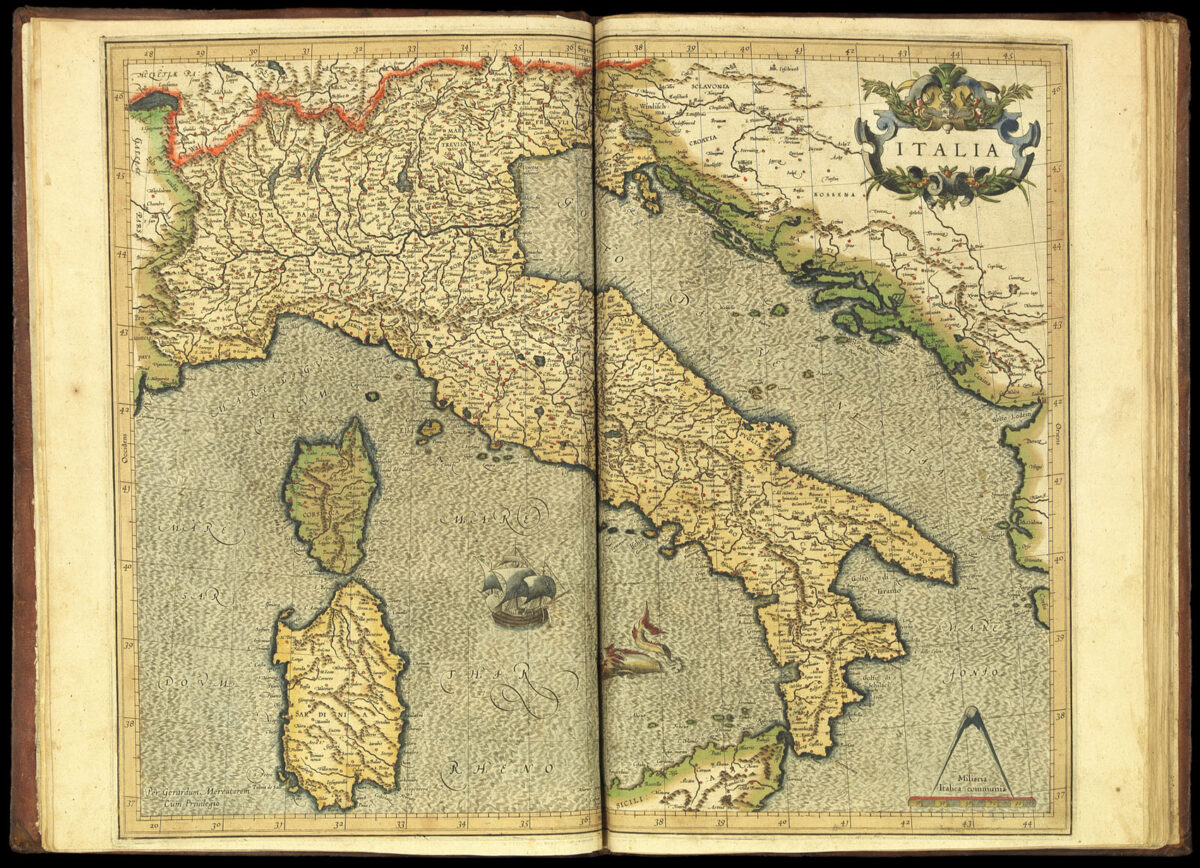 MERCATOR, Gerard Italiae Sclavoniae, et Graeciae tabulae geographicae,