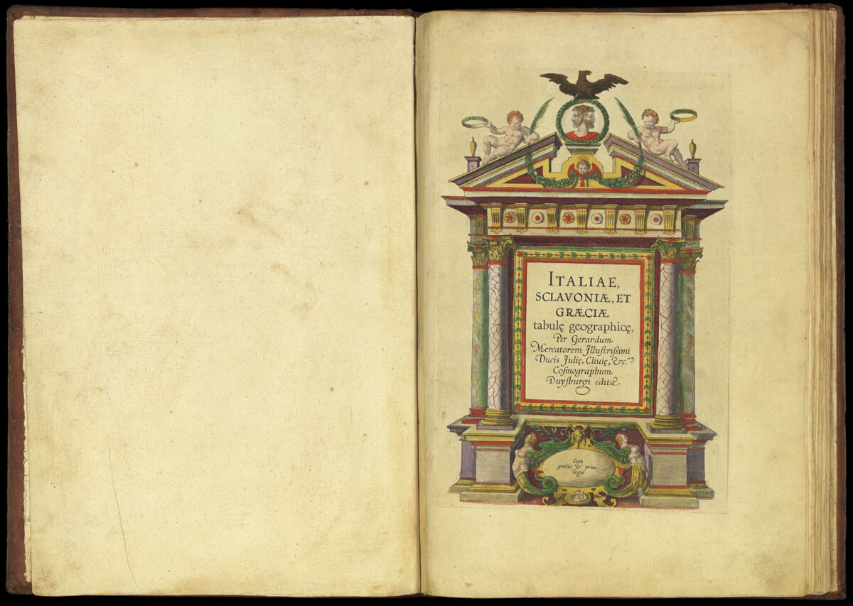 MERCATOR, Gerard Italiae Sclavoniae, et Graeciae tabulae geographicae,