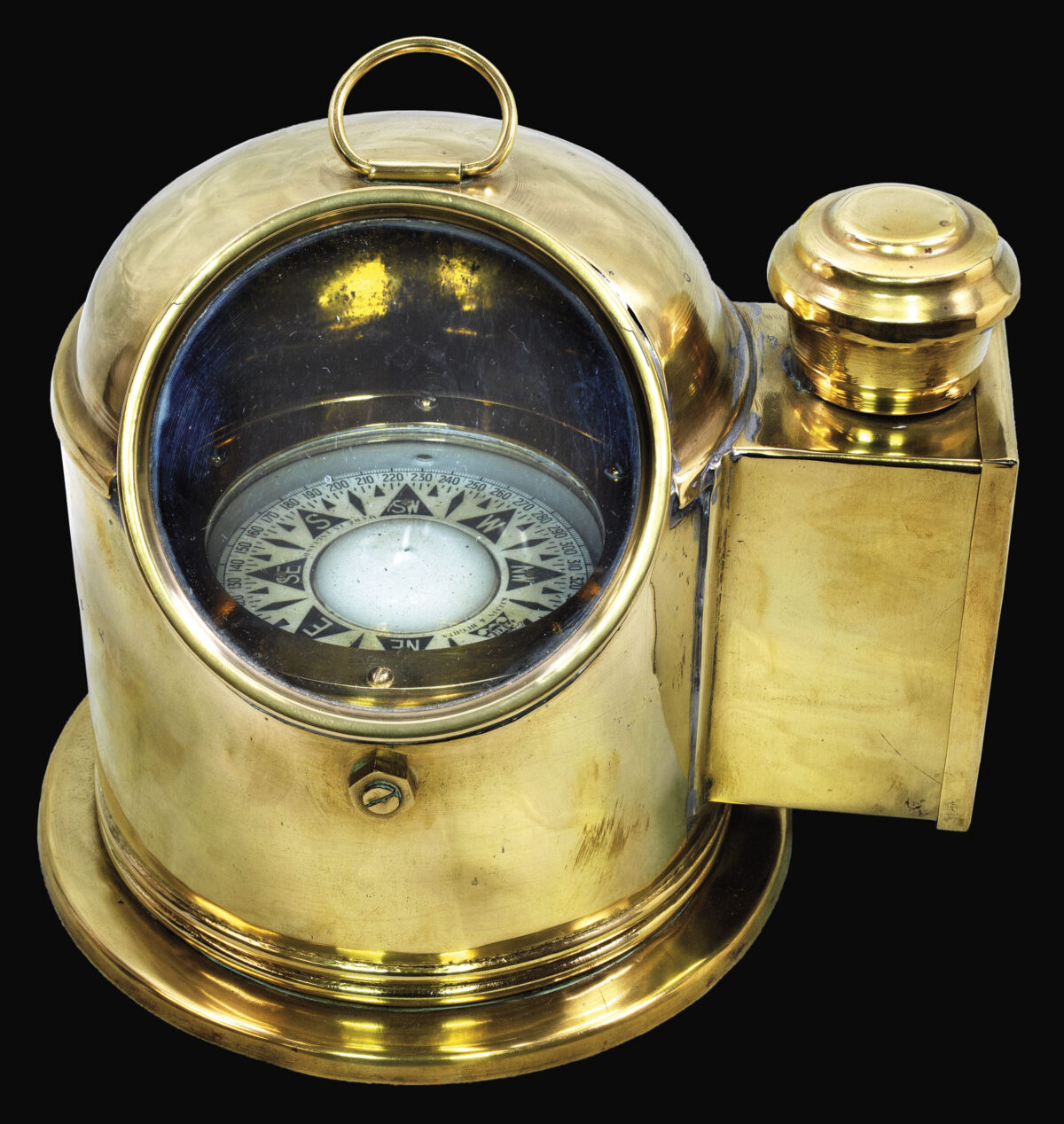 KELVIN & HUGHES [Gimbaled binnacle compass].
