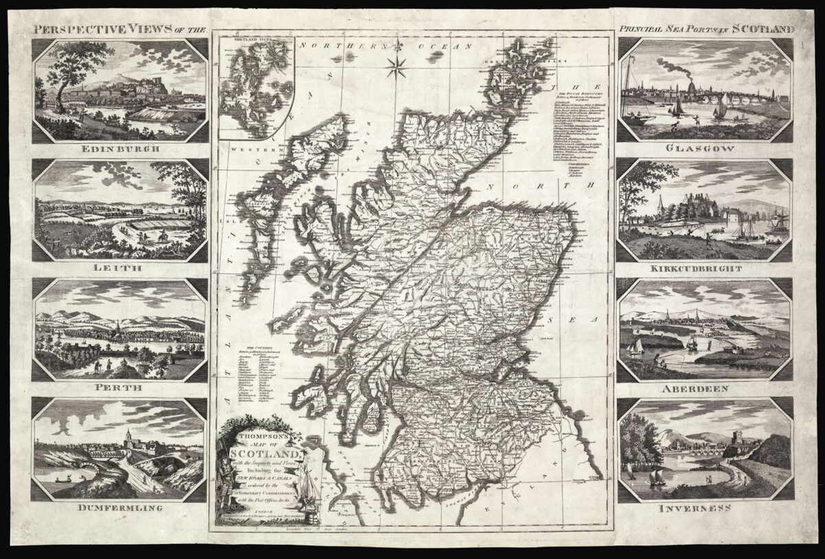 THOMPSON, G[eorge] Thompson's Map of Scotland,