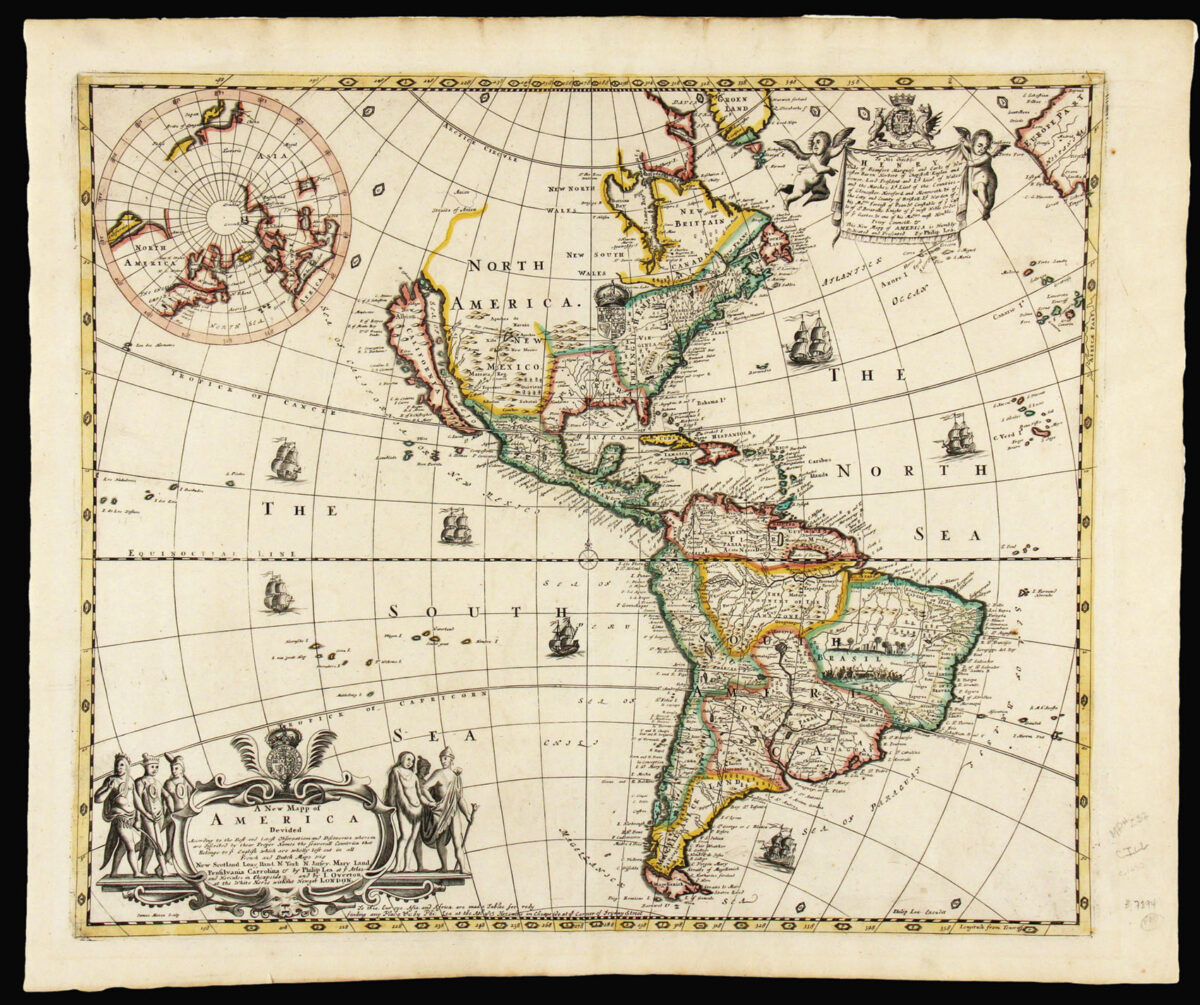 LEA, Philip A New Mapp of America