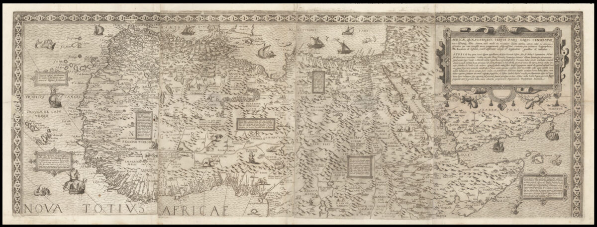 GASTALDI, Giacomo Africae, quae veteribus tertia Pars Orbis censebatur, nova descriptio...