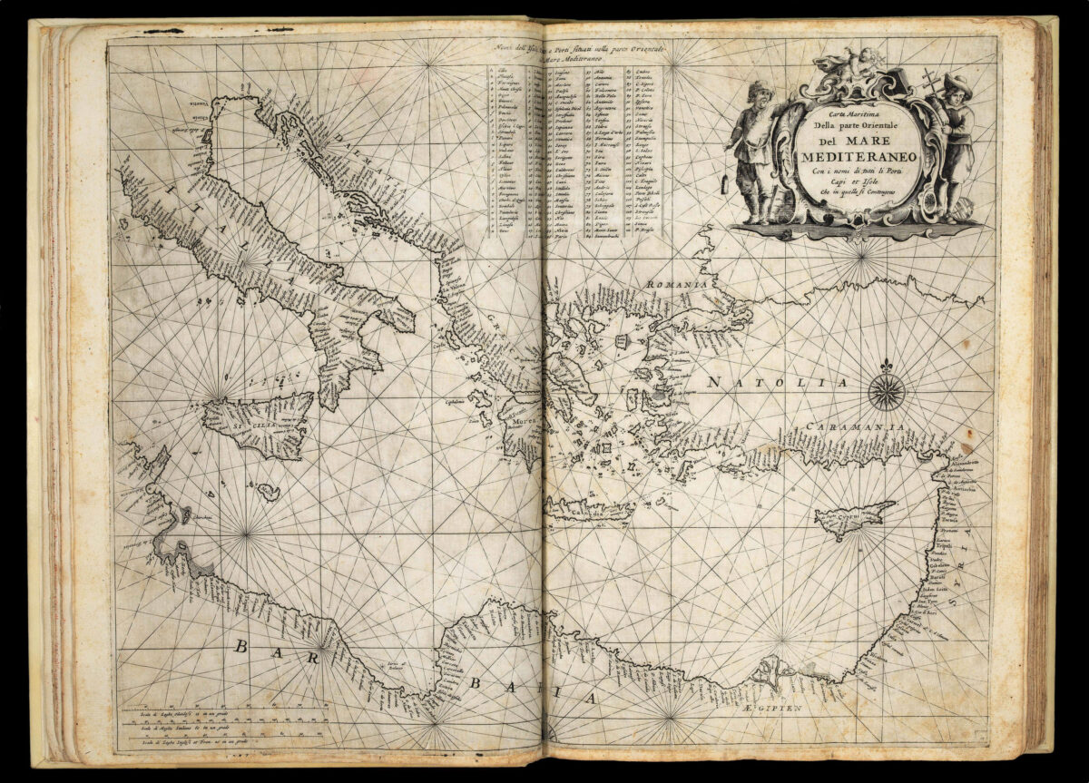 LEVANTO, Francesco Maria Prima Parte dello Specchio del Mare, nel quale si Descrivono tutti li Porti, Spaggie, Baye, Isole, Scogli, e Seccagni del Mediterraneo…