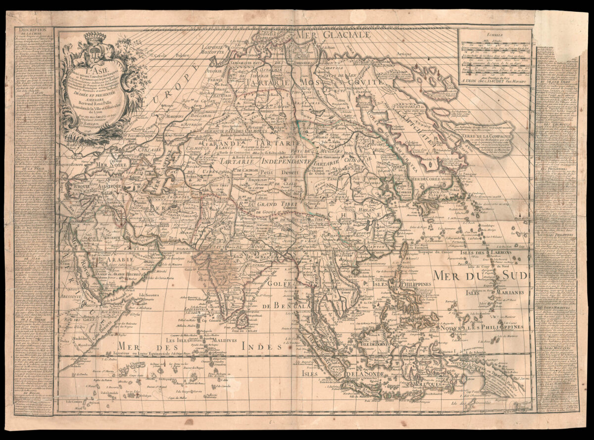 BAILLEUL, N[icolas, Le Jeune] L'Asie divisé suivant l'etendue des Empires et Royaumes qui la partagent