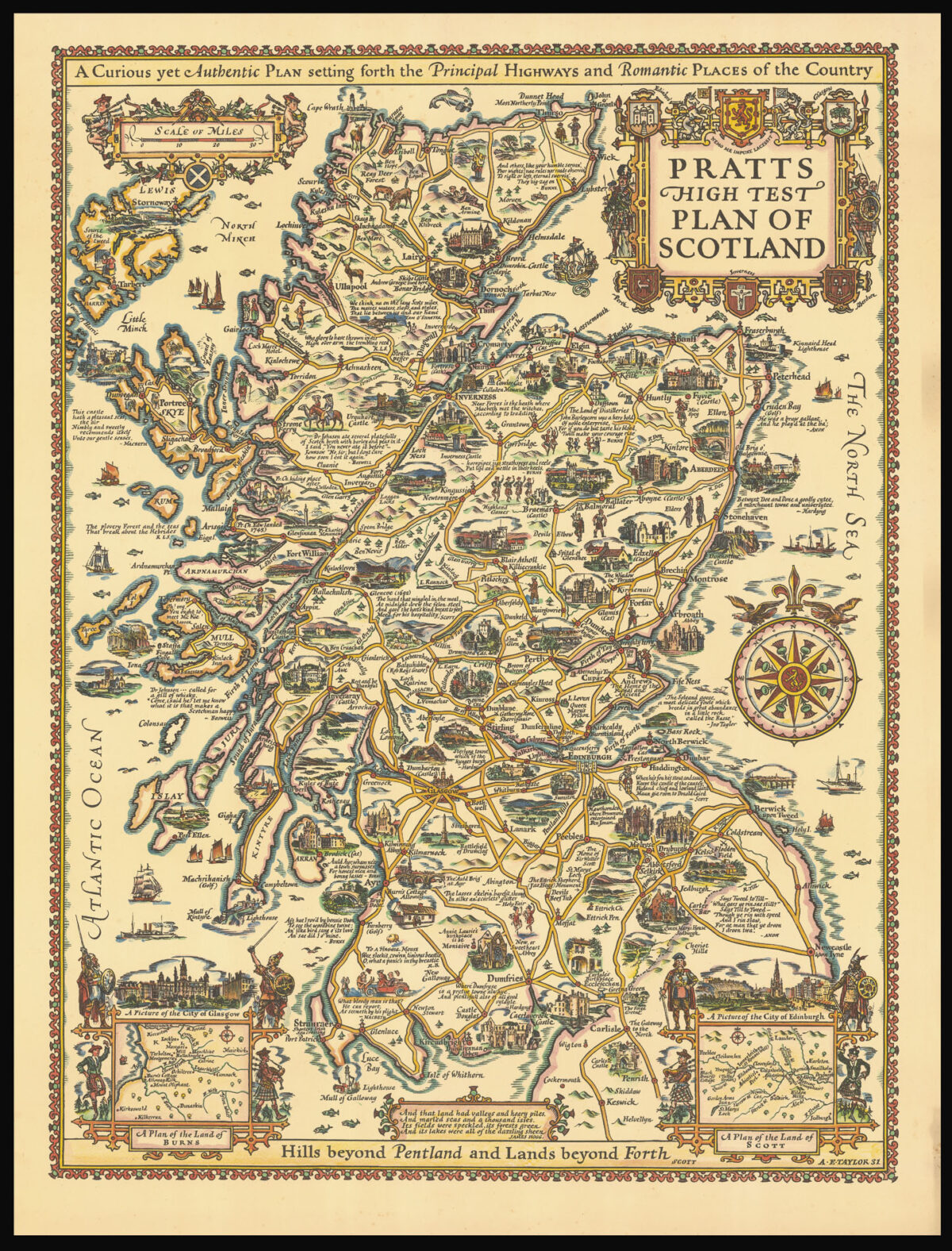TAYLOR, A.E. Pratts High Test Plan of Scotland