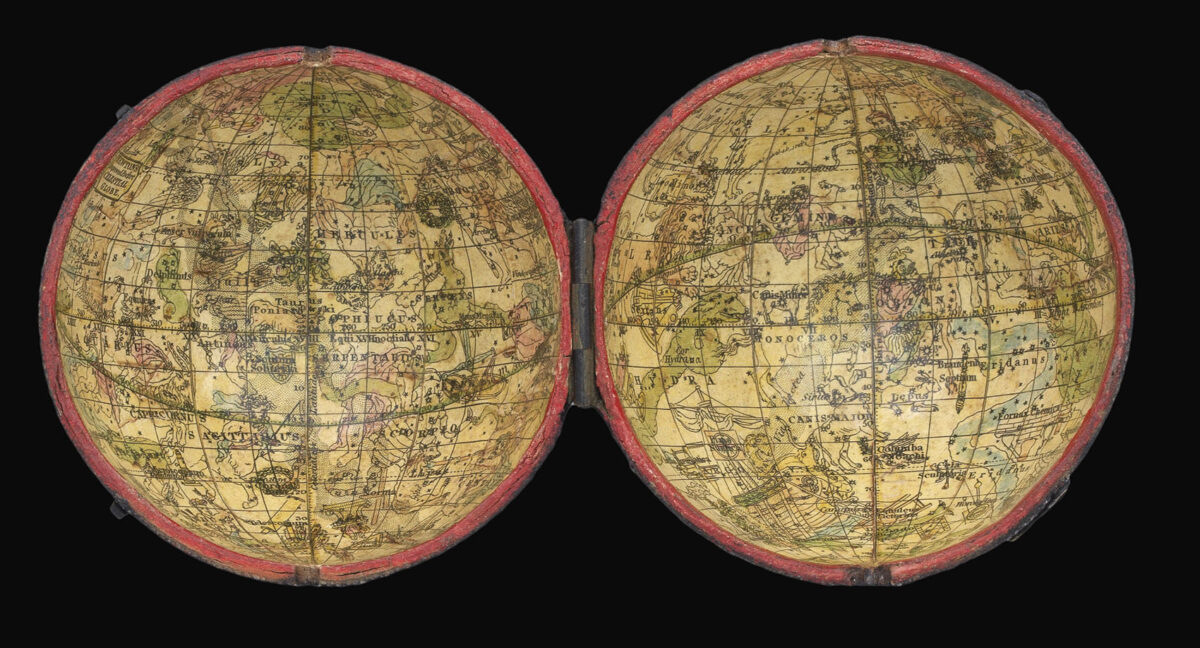 NEWTON, John Newton's New & Improved Terrestrial Globe [and] Newton's Improved Pocket Celestial Globe