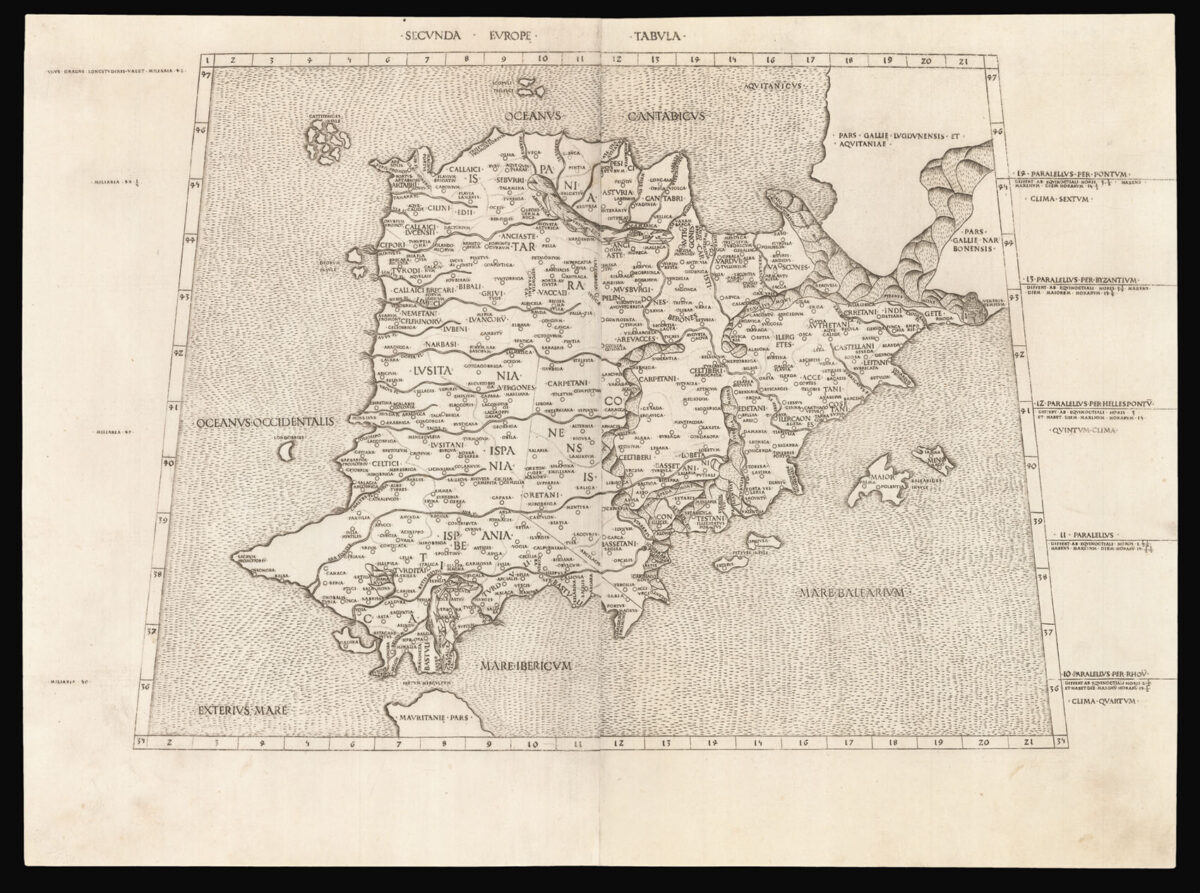 [PTOLEMAEUS, Claudius] Secunda Europe Tabula