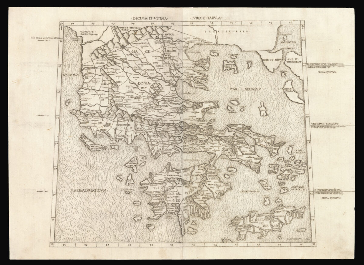 [PTOLEMAEUS, Claudius] Decima et Ultima Europe Tabula