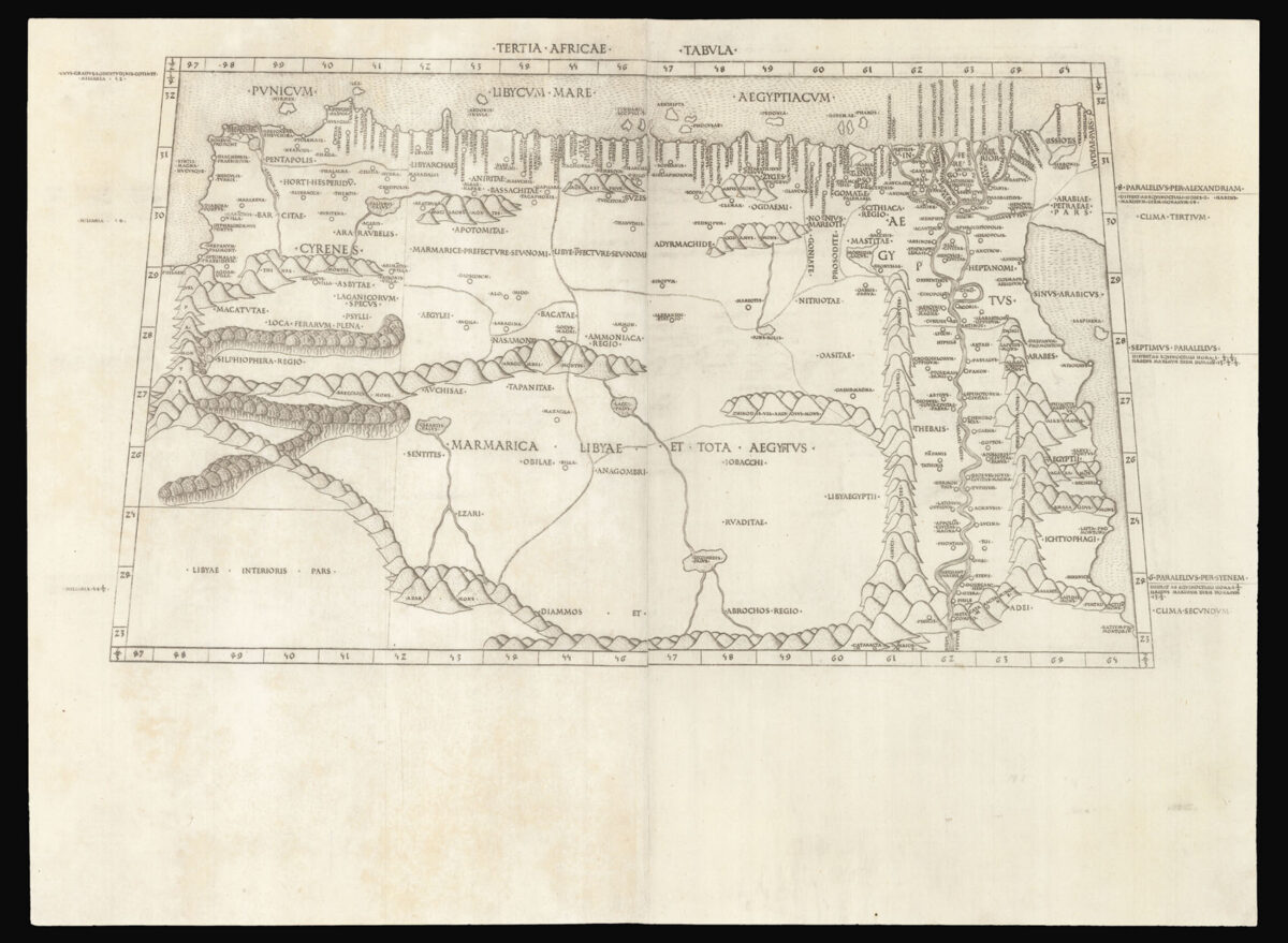 [PTOLEMAEUS, Claudius] Tertia Africae Tabula