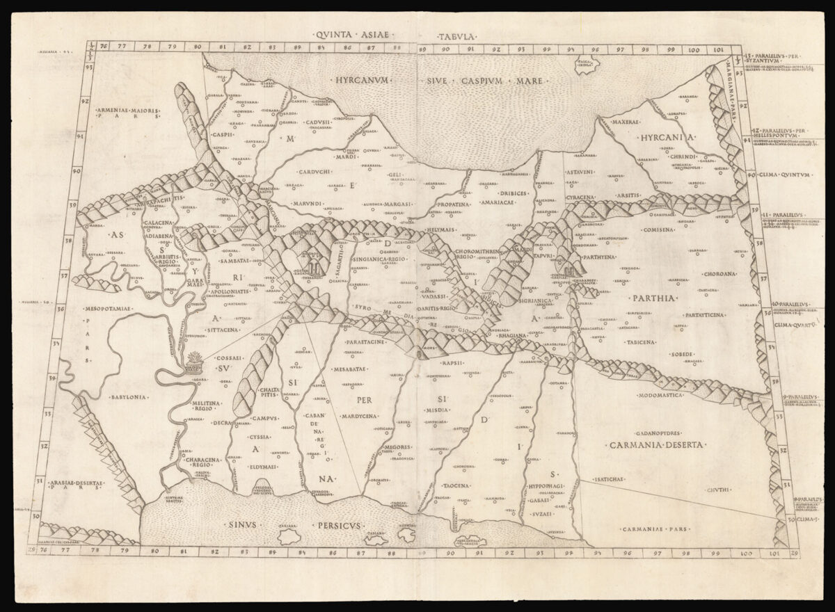 [PTOLEMAEUS, Claudius] Quinta Asiae Tabula