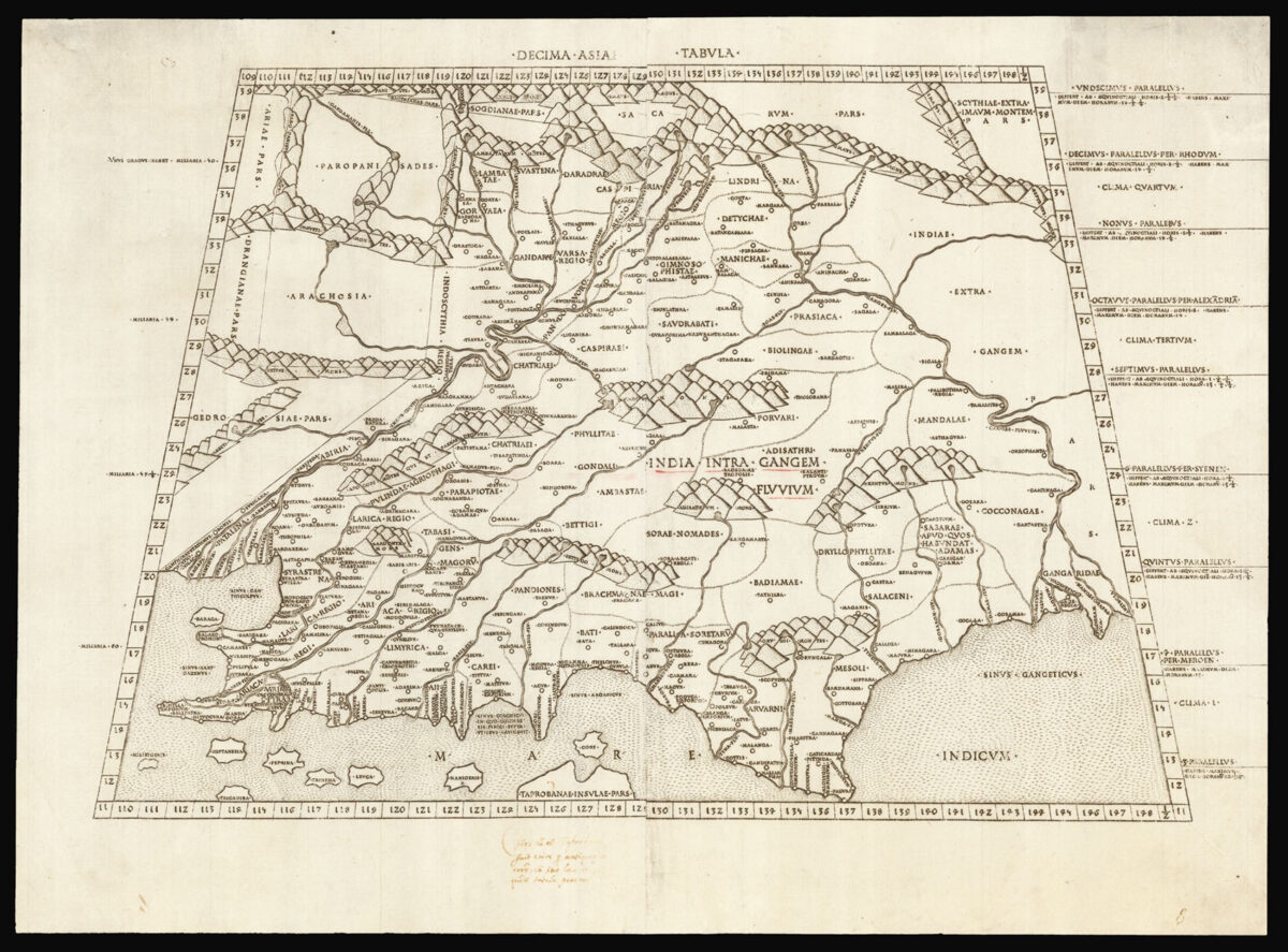 PTOLEMAEUS, Claudius Decima Asiae Tabula
