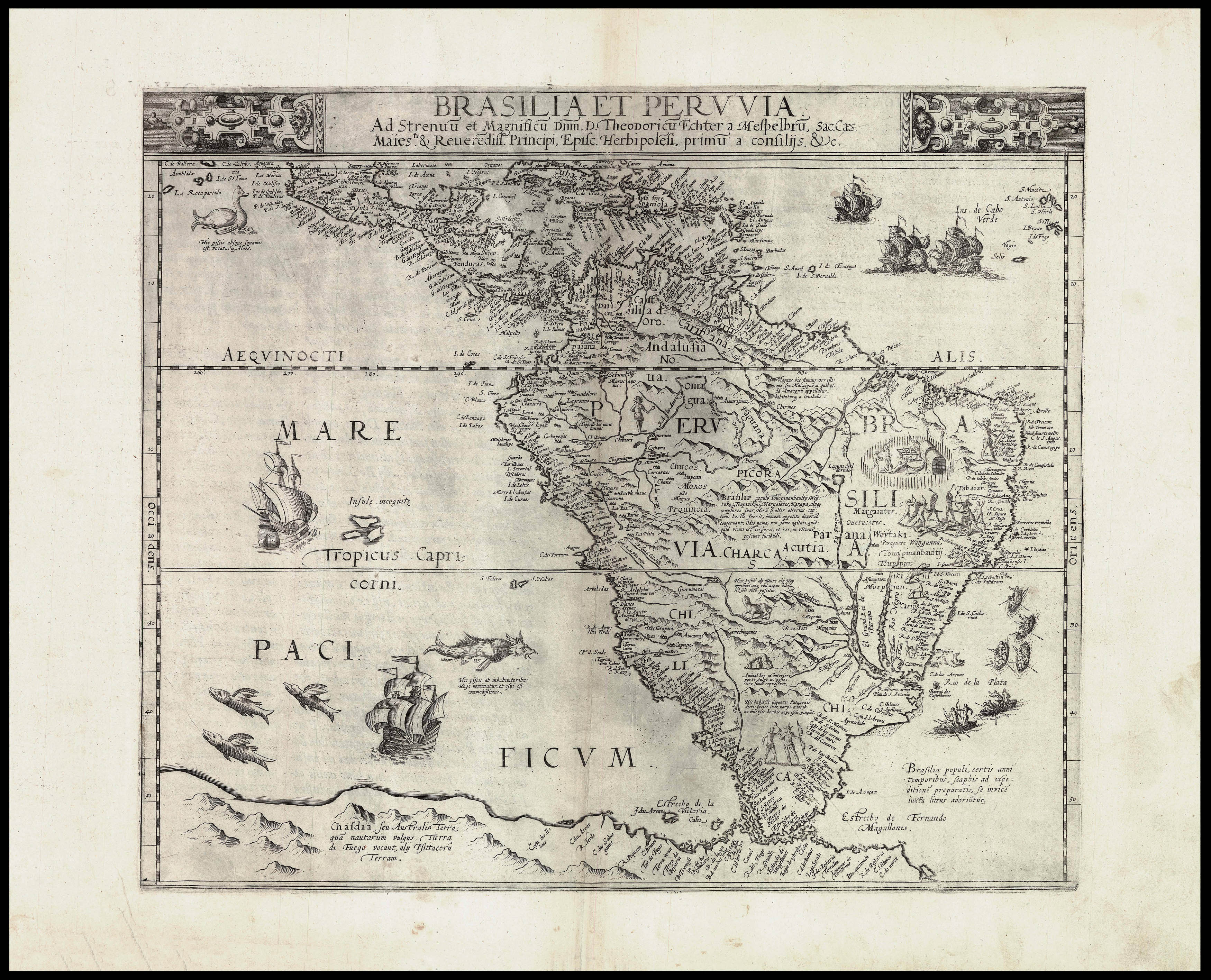 JODE, Cornelius de Brasilia et Peruvia.